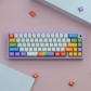 GMK Rainbow 104+25 PBT Dye-subbed Keycaps Set Cherry Profile for MX Switches Mechanical Gaming Keyboard